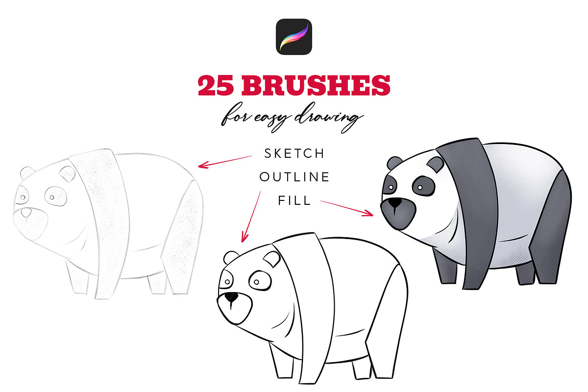 Basic Brushes for Procreate, a Brush Add-On by Andrew Skoch Design (Photo 2 of 8)
