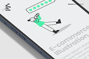 Minimal E-commerce line Illustration, a Person Illustration by springrain studio (Thumbnail 7 of 10)