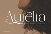 Aurelia - Elegant Serif Font, a Serif Font by Muflieart (Thumbnail 1 of 10)