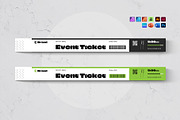 Event Ticket Wristband Template, a Flyer Template by DesignCrest (Thumbnail 1 of 7)