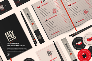 Restaurant Menu Mockup Bundle