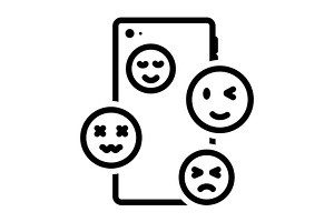 Emoji Black Line Icon