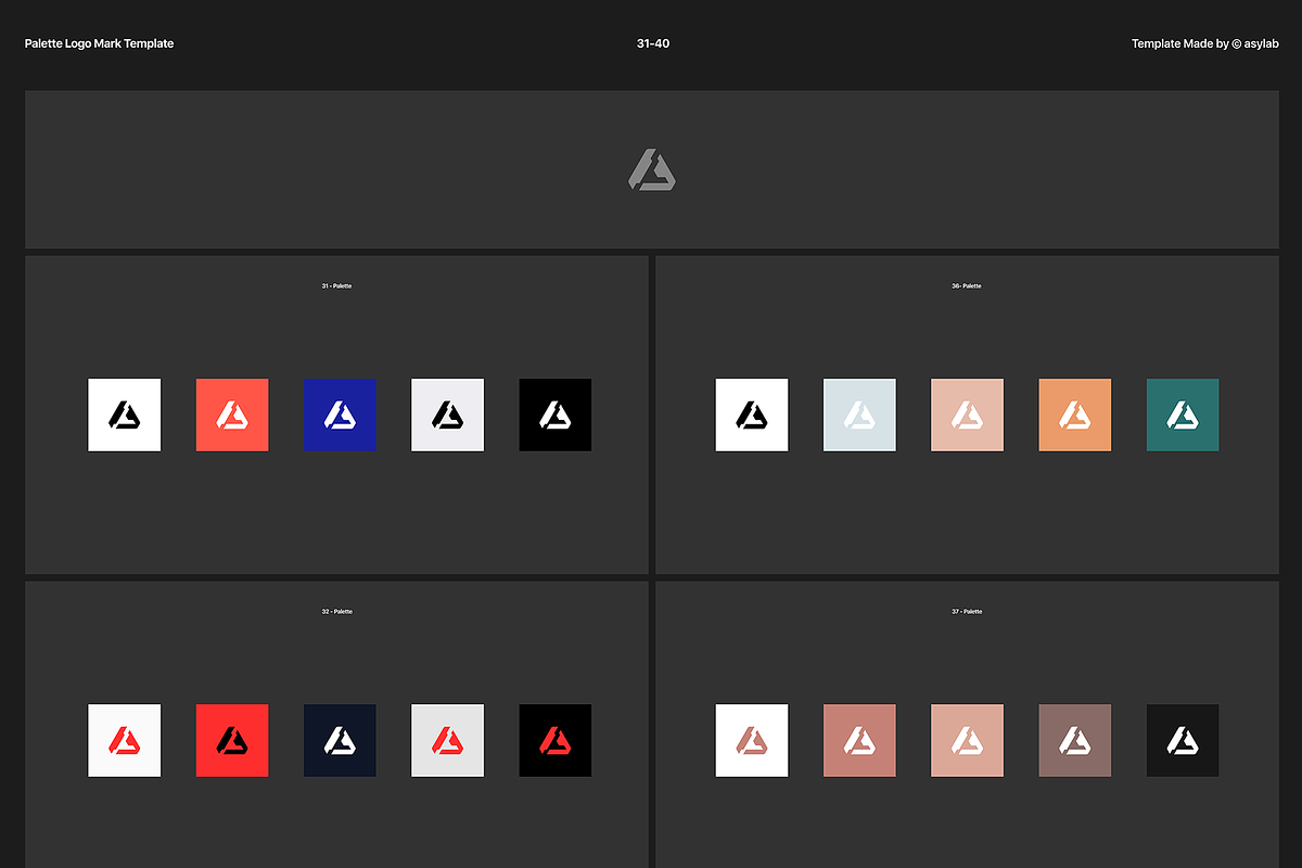 50 Palette Color Logo Mockup - PSD, a Product Mockup by Asylab (Photo 39 of 47)