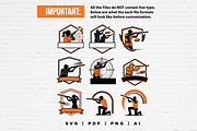 Trapshooting Sport Badge Logo Bundle, a Sport Illustration by Guavanaboy (Thumbnail 2 of 3)
