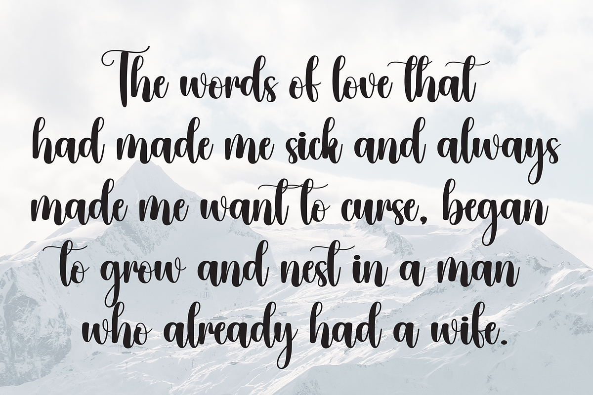 Outside | Script Font, a Handwritten Font by Scratchones (Photo 6 of 9)