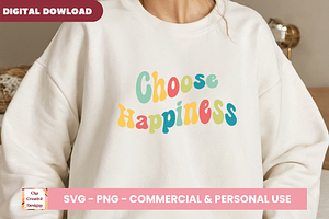 Choose Happiness SVG Cut Files