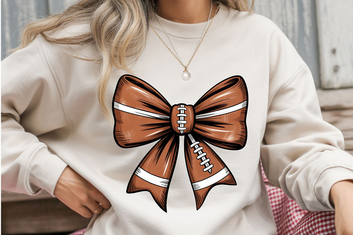 Football Bow PNG Bundle | Sports Bow, a Graphic by iloveTemplate (Photo 4 of 6)