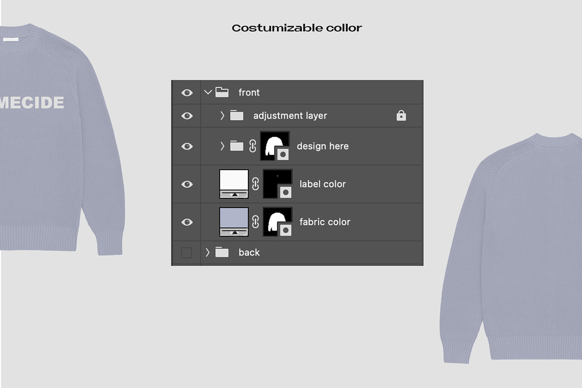 Knitted crewneck mockup, an Apparel Mockup by Barmecide Mockup Studio (Photo 3 of 3)