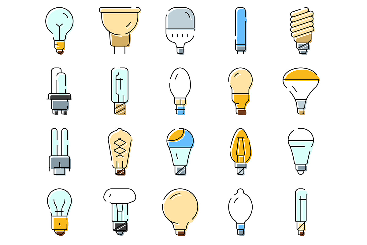 Different types of light bulbs and, an Object Graphic by pikepicture (Photo 2 of 3)