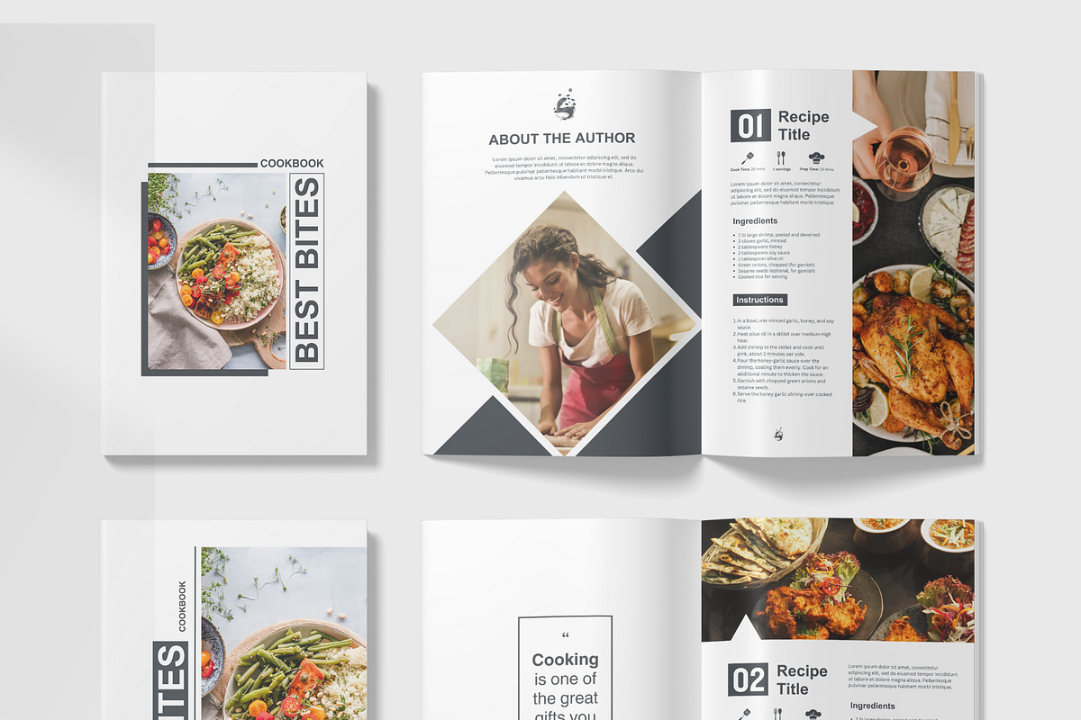 Recipe Cookbook Template, a Print Template by izeumi (Photo 3 of 4)