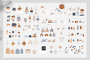 Boho Christmas - Vector Collection