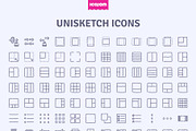 3000 Unisketch icons, an Outline Icon by Icojam store (Thumbnail 11 of 12)