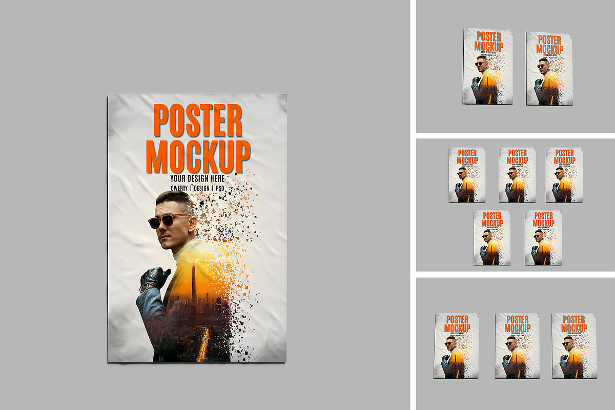 Poster Mockup, an Advertising Mockup by AnasStudio (Photo 1 of 5)