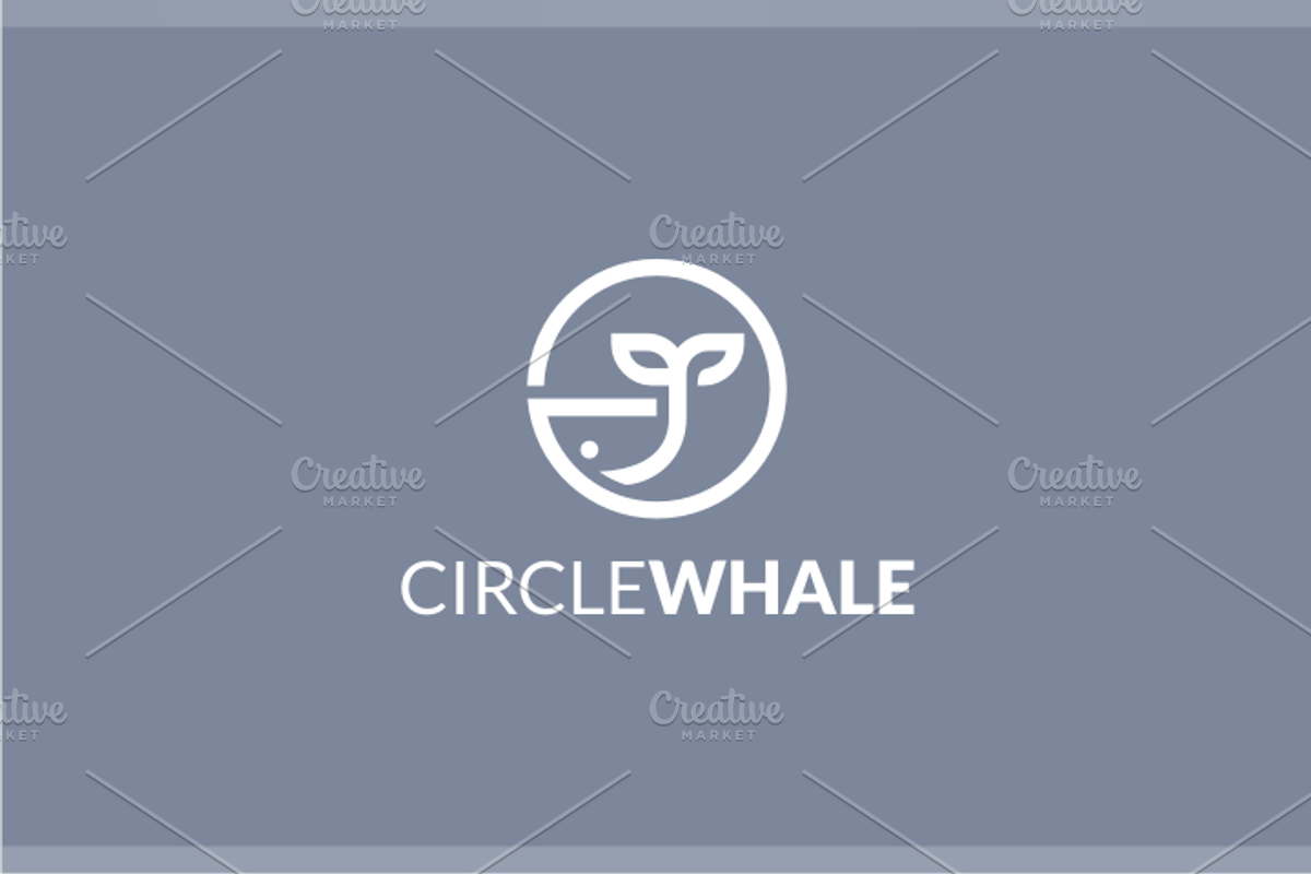 Circle Whale Logo, a Branding & Logo Template by yopie (Photo 2 of 3)