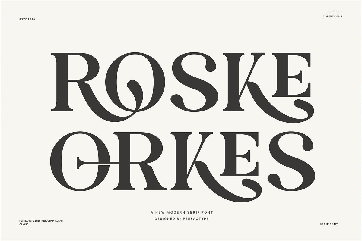 Roske Orkes Serif Font, a Serif Font by Perfectype (Photo 1 of 9)