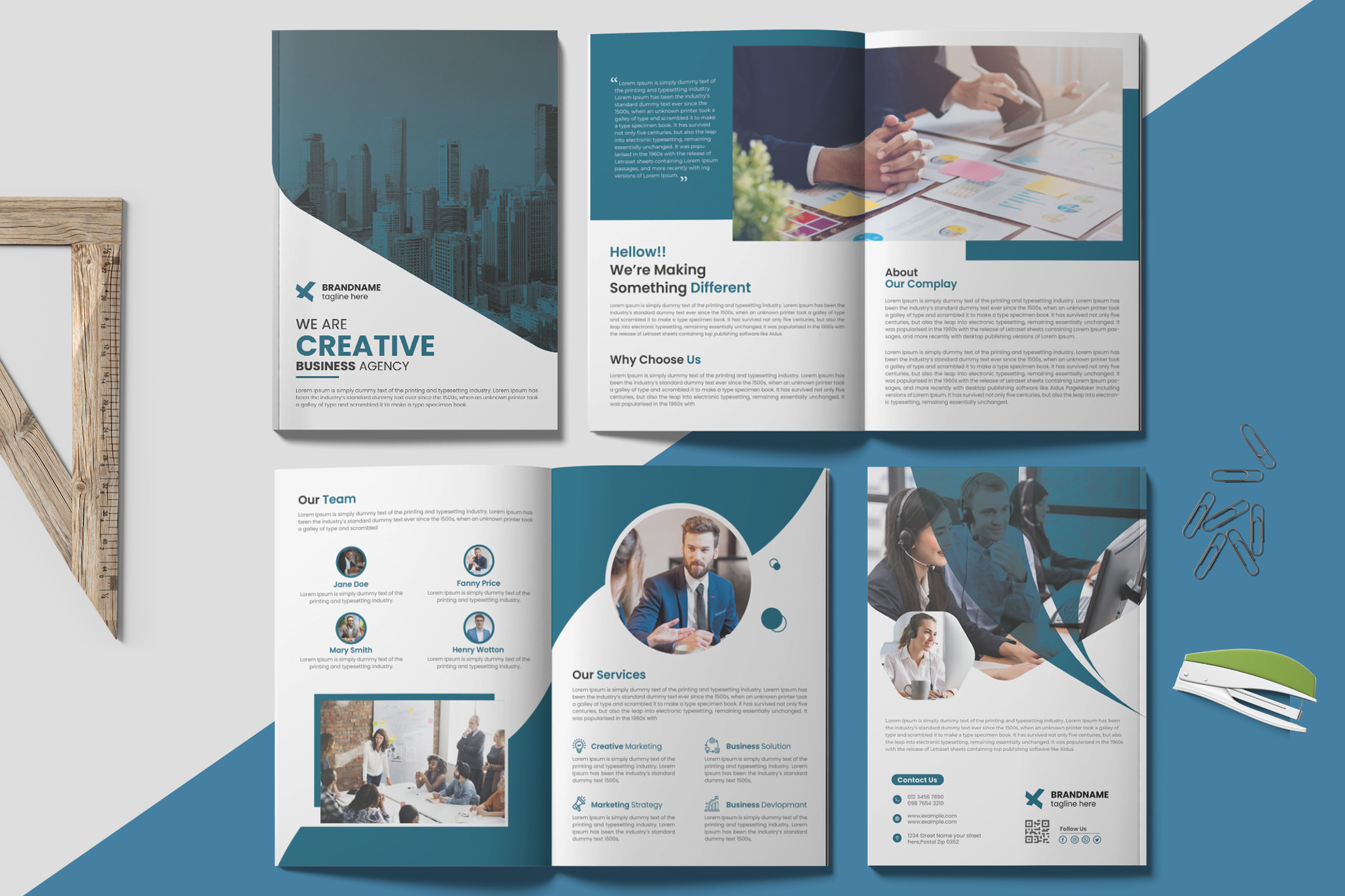 Bi Fold Brochure Template