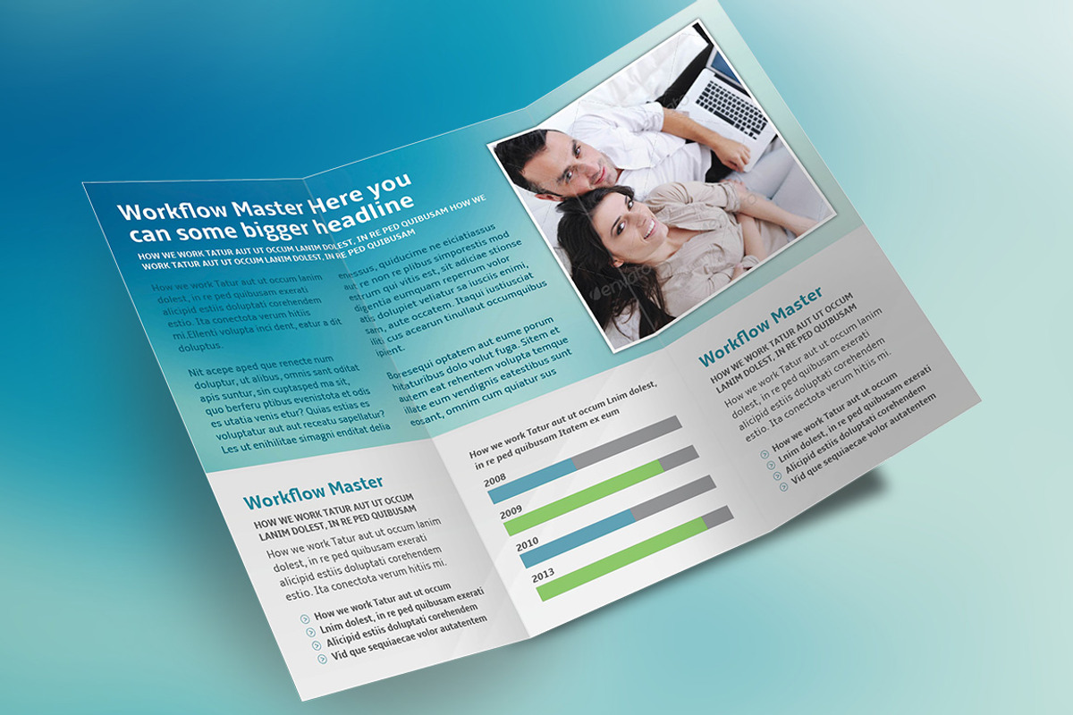 Clean Business Trifold Brochure, a Brochure Template by Print design (Photo 2 of 2)
