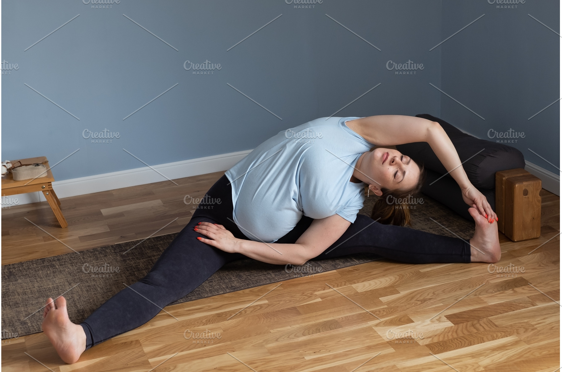 woman doing yoga Wide-Angle Seated, a Sports & Recreation Photo by Koldunov
