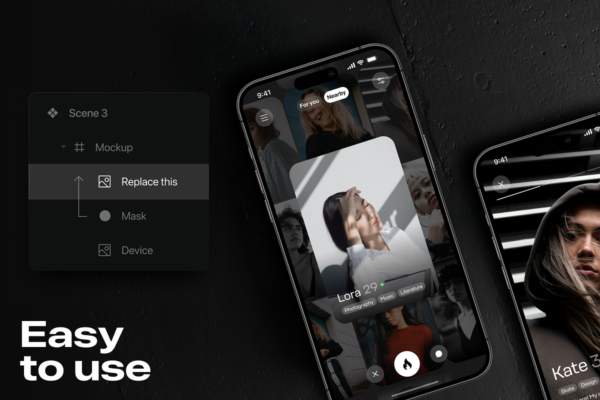 iPhone 14 Pro Max Bundle - 21 Mockup, an iPhone Mockup by 360 Mockups (Photo 7 of 13)
