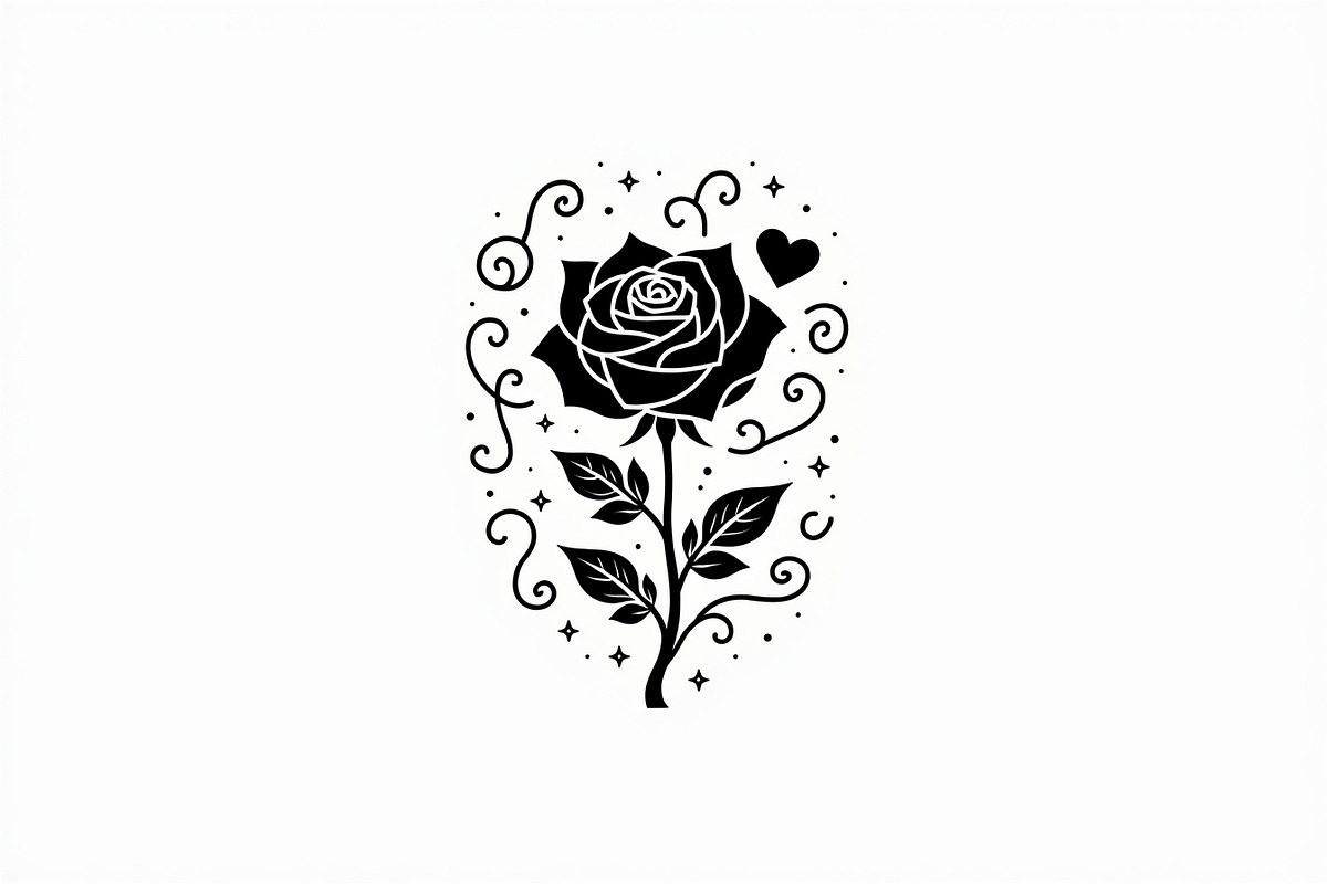 Romantic Rose Vector Pack, an Illustration by Designer_Momina (Photo 5 of 9)