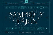 Symphony Fusion Creative Typeface, a Serif Font by VP Fonts (Thumbnail 1 of 18)