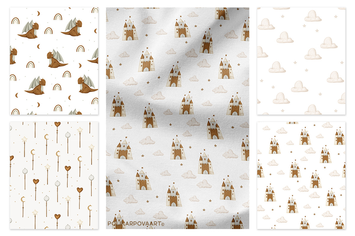 Fairytale - magic clipart & patterns, an Animal Illustration by polikarpovaart (Photo 8 of 16)