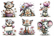 Whimsical Spring Animal Clipart, an Illustration by Daily.Designs (Thumbnail 8 of 8)