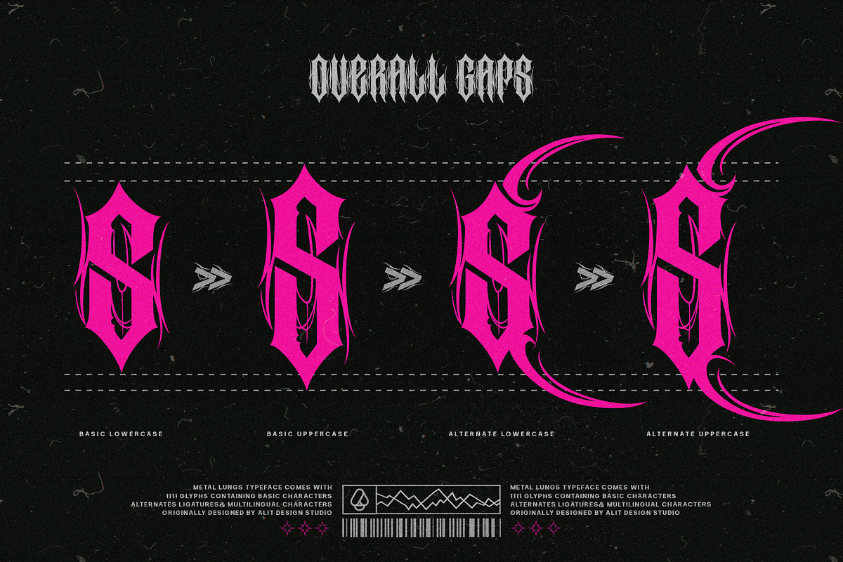 Metal Lung Typeface, a Blackletter Font by alit design (Photo 19 of 20)