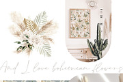 Watercolor flower - Boho leaves Set, an Illustration by Beigetime (Thumbnail 9 of 9)