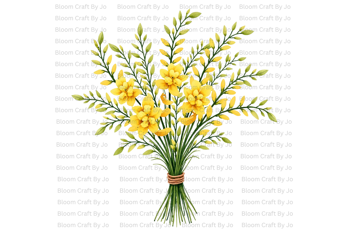 Australian Wildflower- Golden Wattle, a Decorative Illustration by Bloom Craft Creations (Photo 10 of 10)