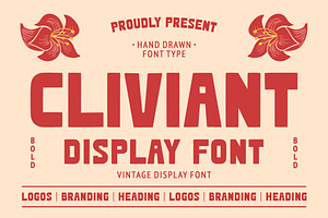 Cliviant - Display Font, a Sans Serif Font by Arendxstudio