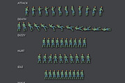 Character Spritesheet: Zombie, an Object Graphic by LudicArts (Thumbnail 2 of 2)