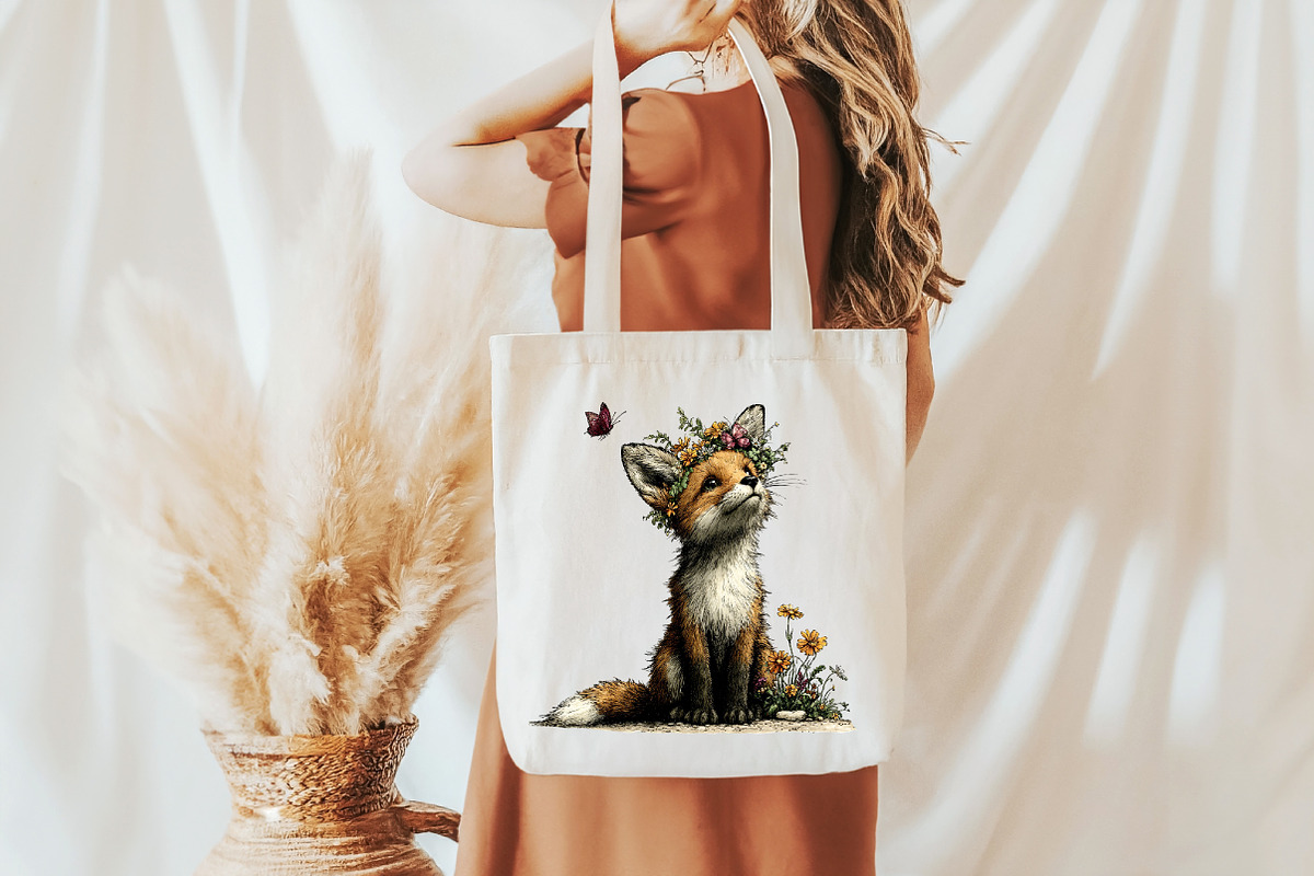 Whimsical Peeking Woodland Animals, a Seasonal Illustration by Designworld (Photo 10 of 11)