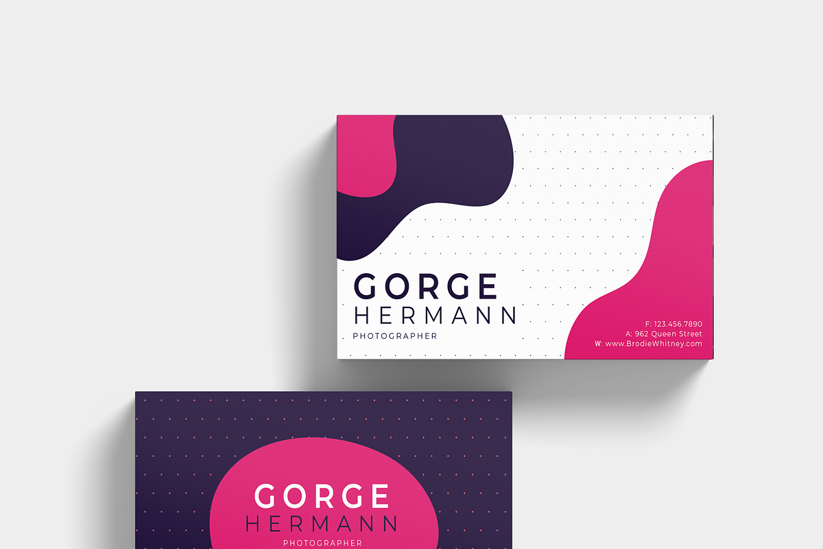 Gorge Hermann Business Card Template, a Business Card Template by D | S Creative Design (Photo 4 of 4)