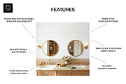 Bathroom Wallpaper Mockup PSD, a Household Mockup by 1001 mockups (Thumbnail 2 of 14)
