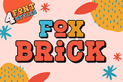 Fox Brick 4 Font Styles, a Slab Serif Font by Fox7 By Rattana (Thumbnail 1 of 13)
