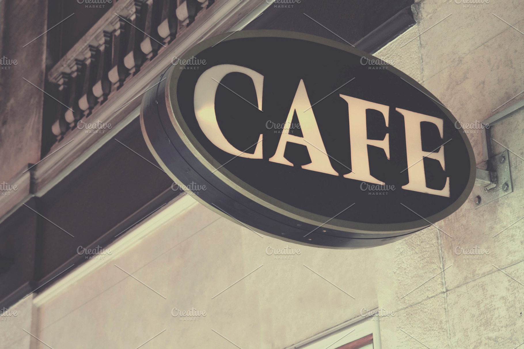 Cafe sign containing cafe, travel, and neon, a Food & Drink Photo by Patricia Hofmeester