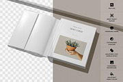Square Book With Dust Cover Mockups, a Books & Magazine Mockup by DesignNeutrons (Thumbnail 2 of 7)