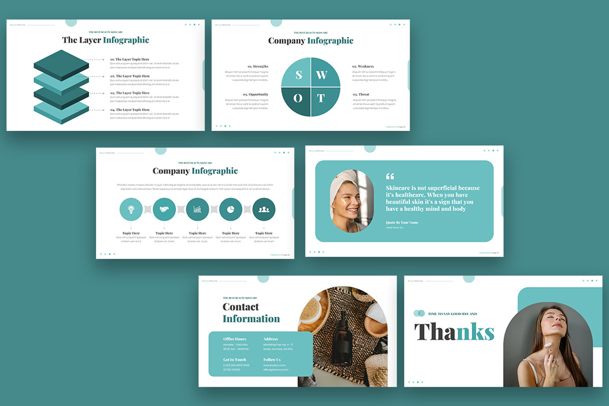 Shelouv Beauty Skincare Powerpoint, a Presentation Template by kerismaker (Photo 6 of 6)