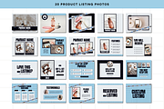 Modern Blue Etsy Shop Kit Template, a Branding & Logo Template by Anna Design Studio (Thumbnail 4 of 8)