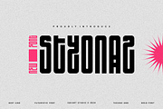 Styonaz - Futuristic Techno Font, a Sans Serif Font by Iqsiart Studio (Thumbnail 1 of 6)
