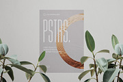 50 poster mockup bundle glued paper, an Advertising Mockup by FoundImages (Thumbnail 7 of 55)
