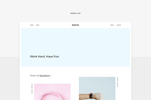 DSGN - Portfolio PSD Template