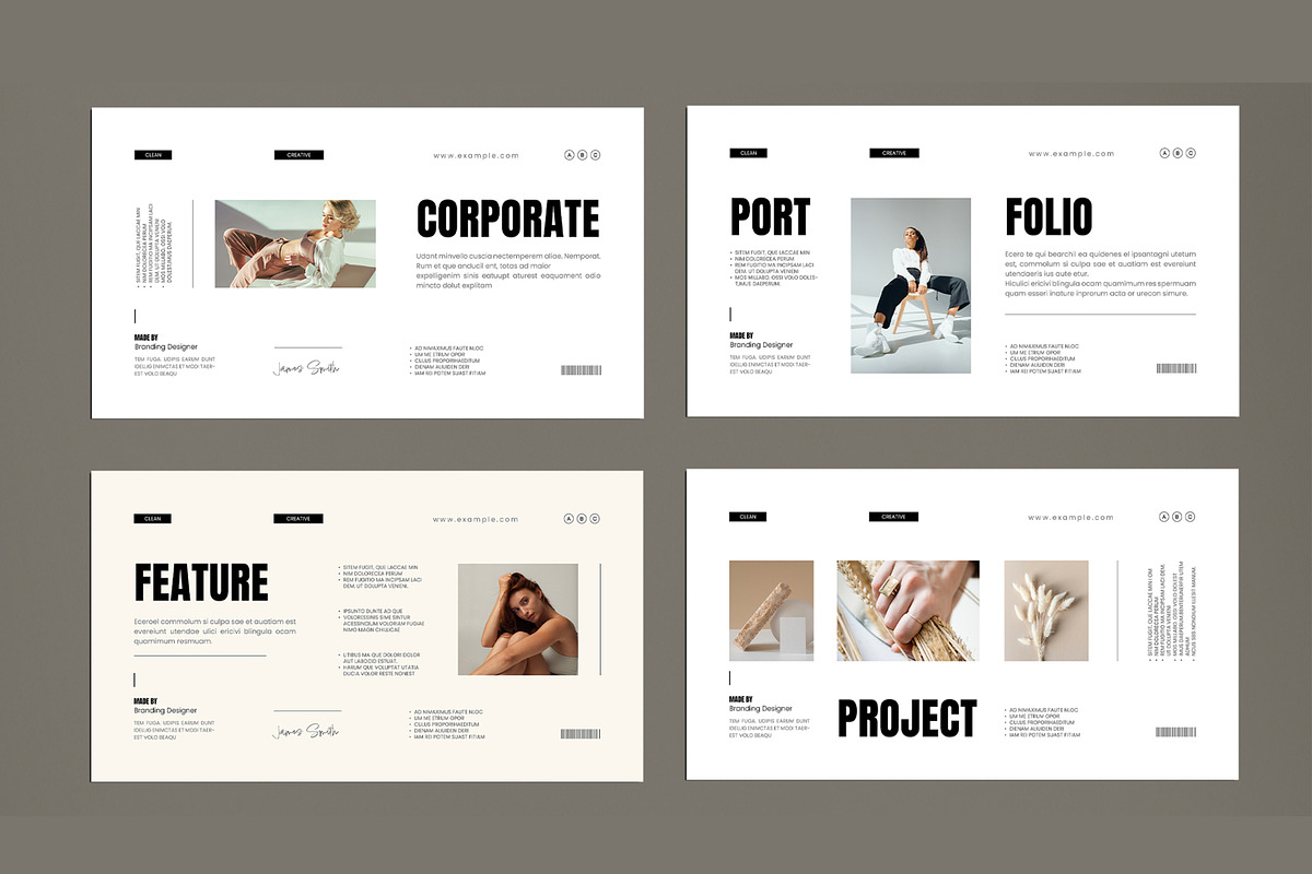 Modern Brand Portfolio Presentation, a Presentation Template by MightyDesign (Photo 4 of 8)