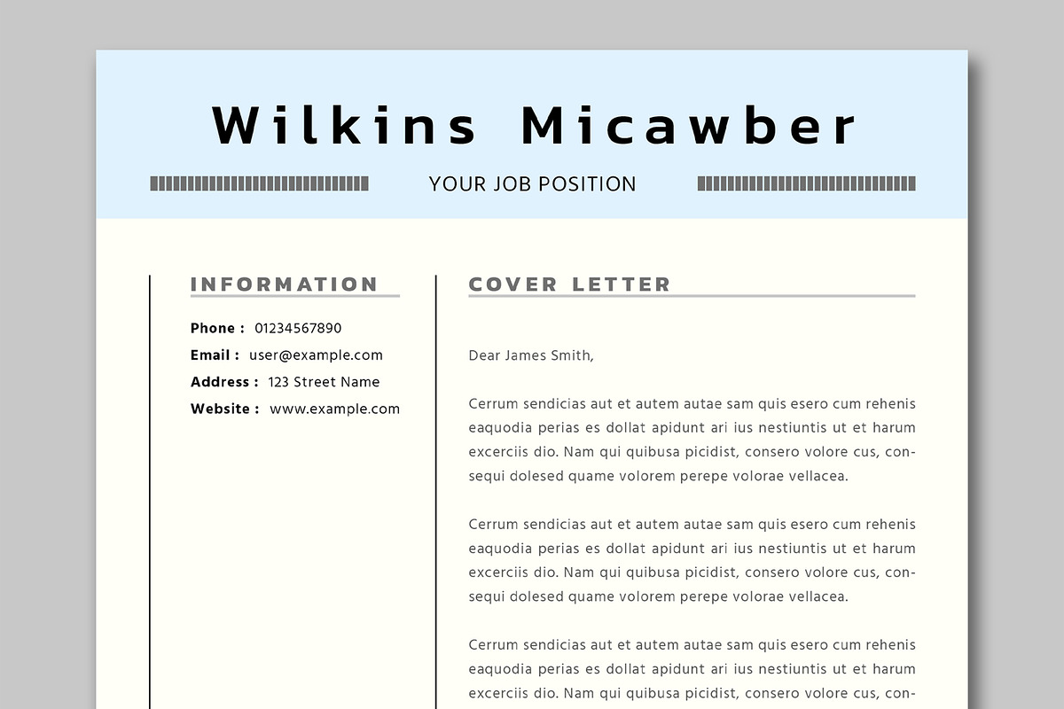 Resume Template Layout, a Resume Template by ContestDesign (Photo 4 of 5)