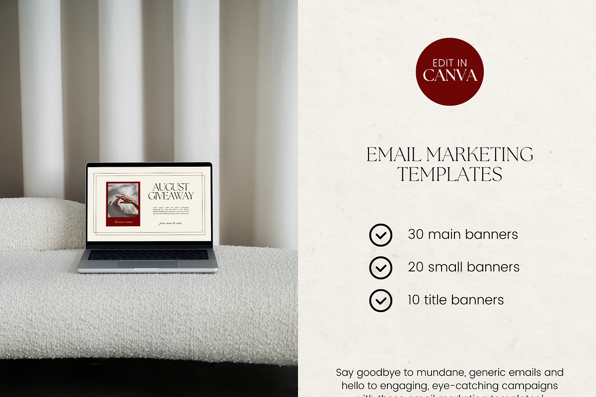 Email Marketing Newsletter Template, an Email Template by Branding Babe Co. (Photo 2 of 9)