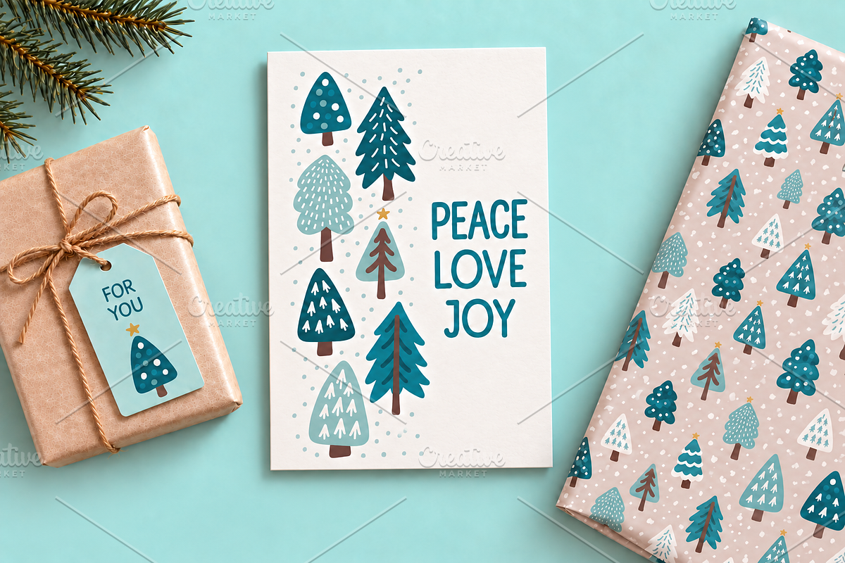 Scandinavian Christmas Mega Bundle, a Seasonal Illustration by C Design Studio (Photo 3 of 15)