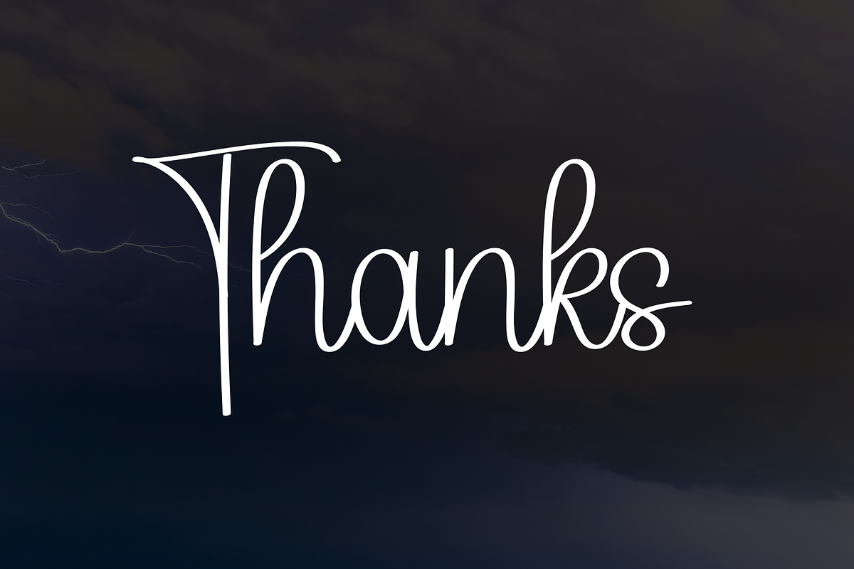Lightning | Script Font, a Handwritten Font by Scratchones (Photo 9 of 9)
