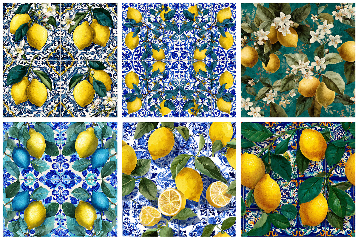 Watercolor Summer Lemon Background, an Illustration by DreamArtGraphic (Photo 3 of 5)
