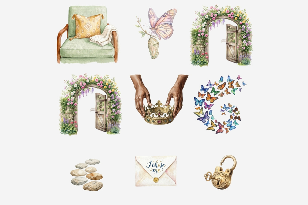 Fresh Start New Chapter Clipart, a Person Illustration by Tanya Kart (Photo 8 of 12)